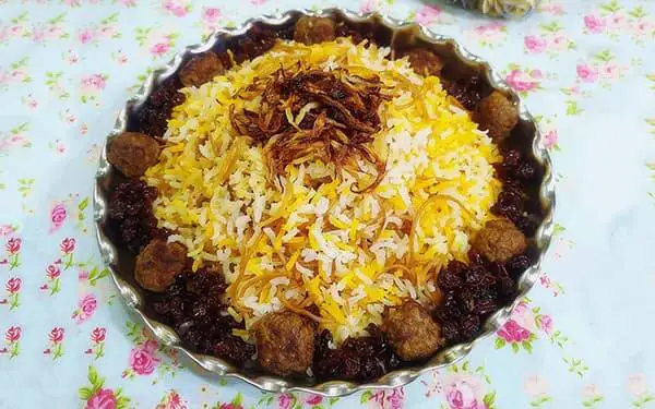 reshteh polo recipe